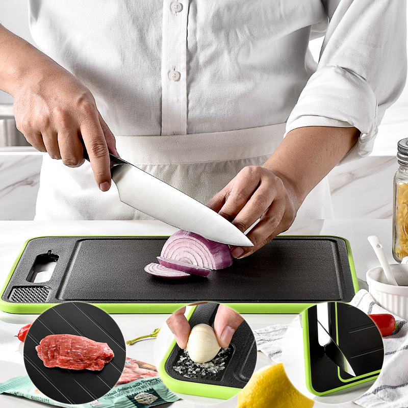 Double-side Cutting Board With Defrosting Function Chopping Kitchen