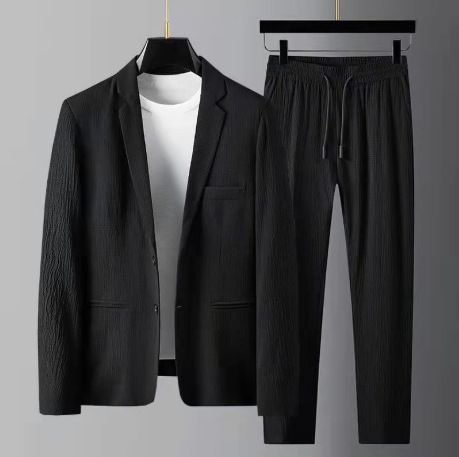 White Men's Casual Suit Jacket Spring And Summer