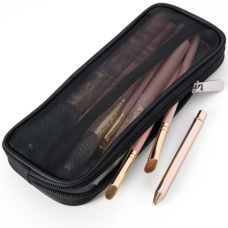 Makeup Brush Storage Bag Empty Sleeve Transparent Mesh Breathable And
