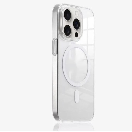Magnetic Phone Case Four-corner Drop-resistant Crystal Transparent