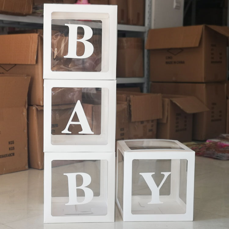 Birthday Party Letter Gift Box Transparent Balloon