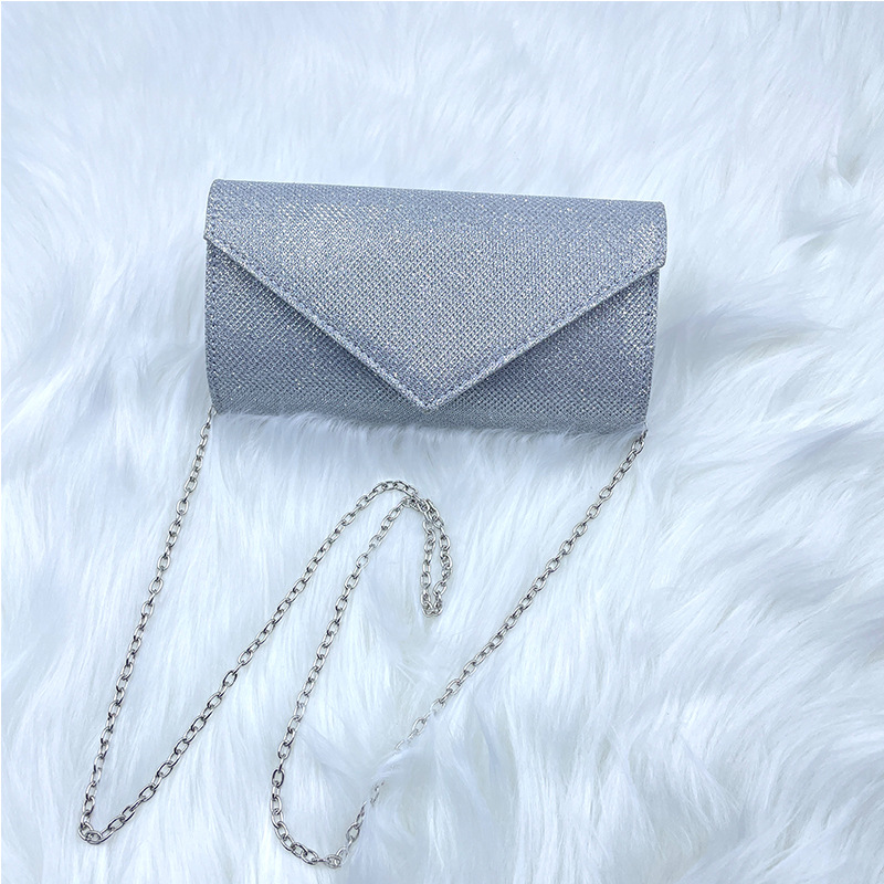 European And American Style Fashion Flash Material Dinner Bag Clutch