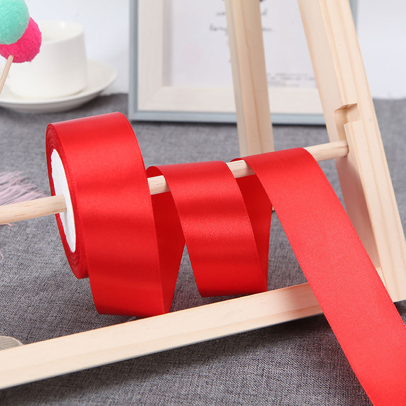 Flower Packaging Material Floral Bow Cake Solid Color Ribbon