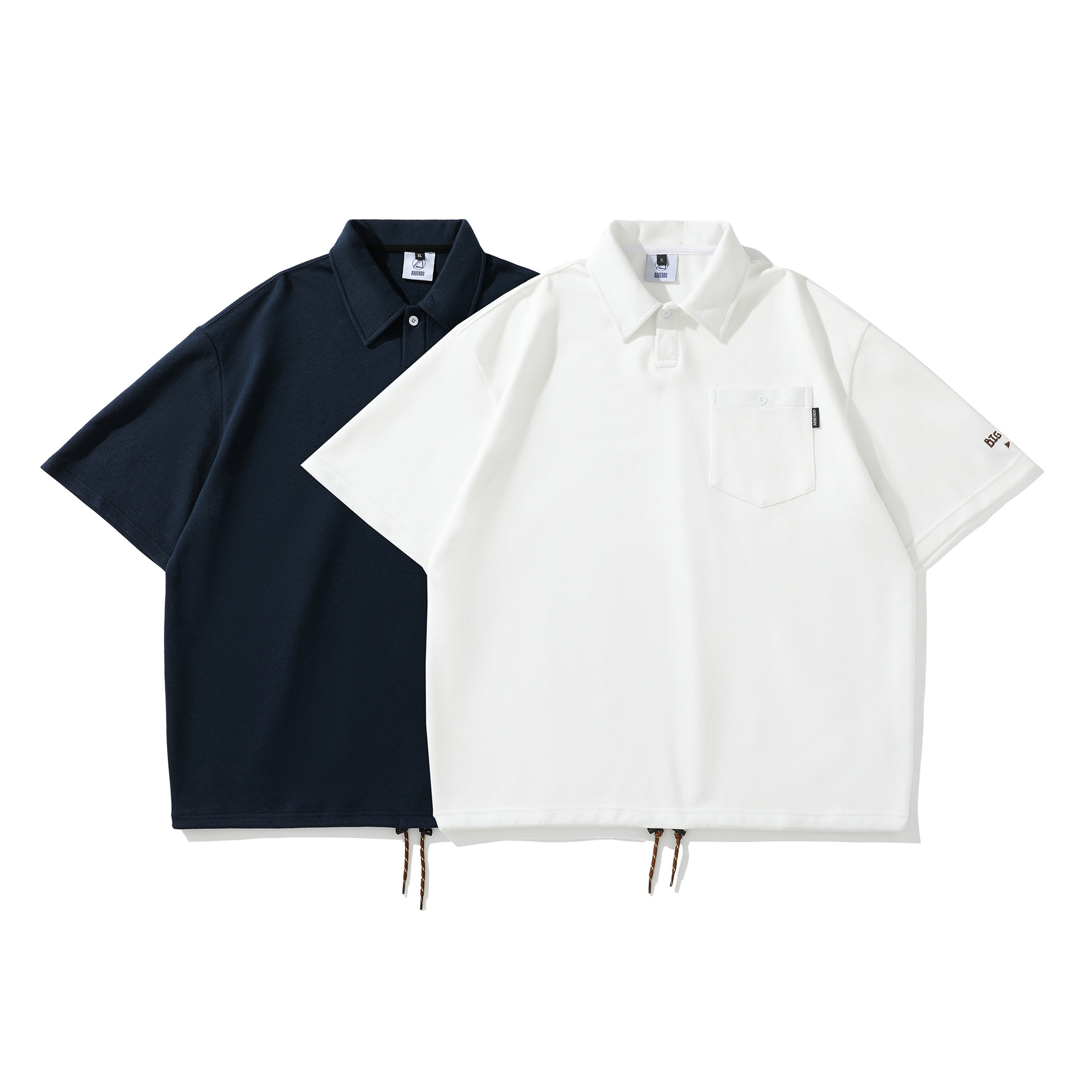 Japanese Style Cityboy Loose Leisure All-matching Lapel Short Sleeve