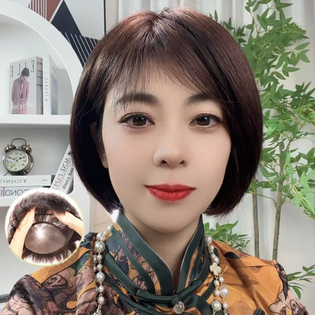 Middle-aged And Elderly Fashion Thin Hair Cover