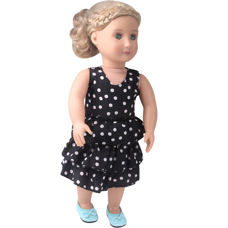 18 Inch American Girl Doll Dress Summer Sleeveless Cake