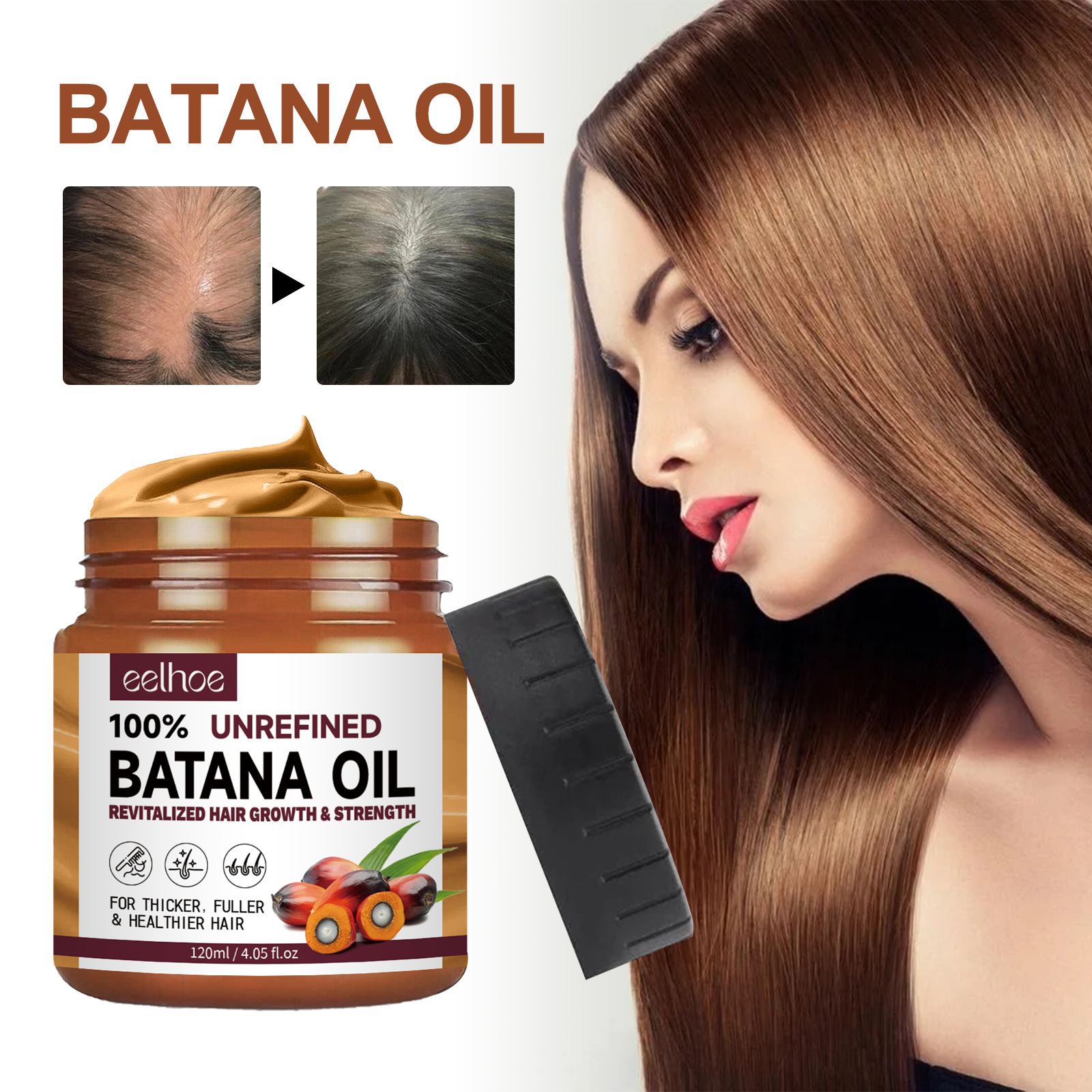 Hair Conditioner Pure Batana Oil Straightening Smoothing Mask Anti Loss