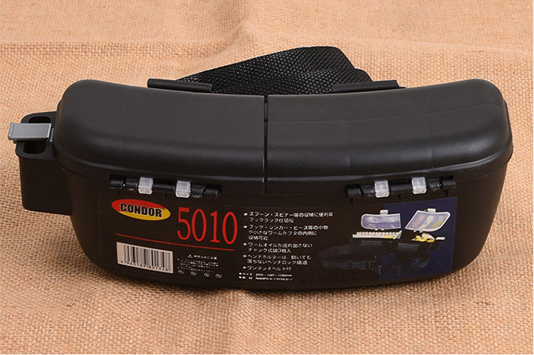 Waist-mounted Fishing Gear Gadgets Bait Box Super Hard Plastic