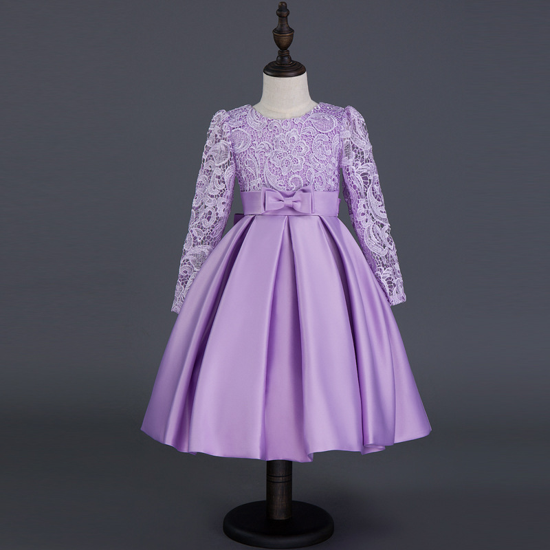 Carisa Europe And America Autumn Winter Children's Dress Princess Long