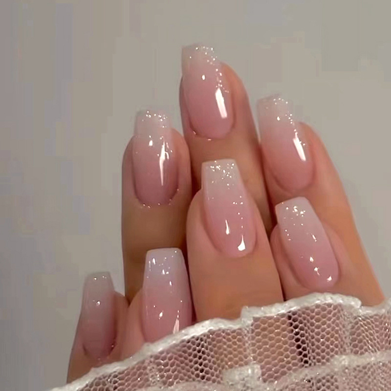 Mid-length Ballet Nail Manicure Wearable Sticker