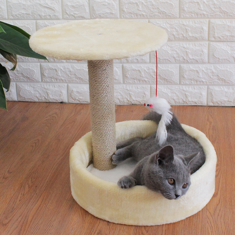 Cat Tree Small Sisal Toy Jumping Platform Four Seasons House
