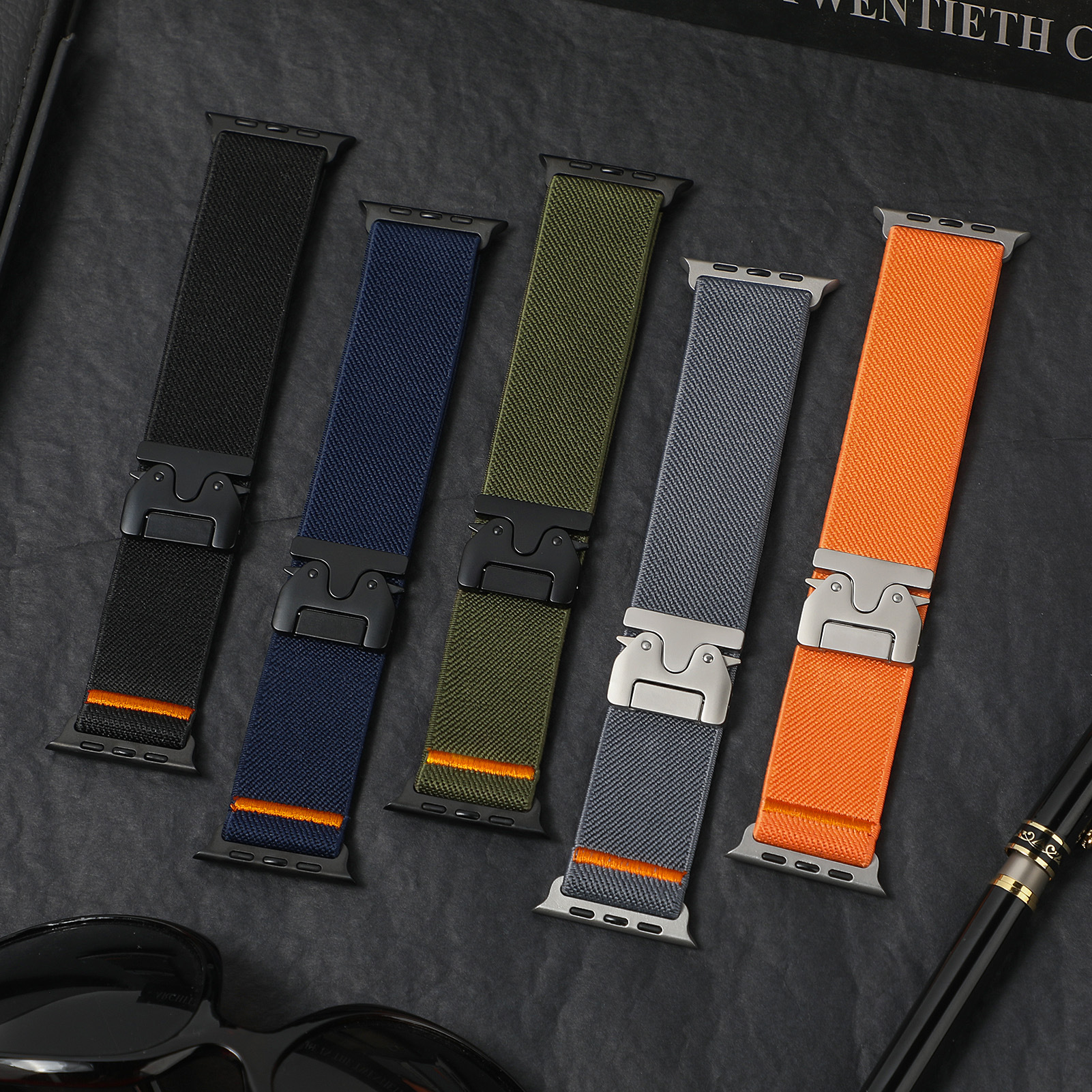 Creative Color Matching Stretch Nylon Watchband