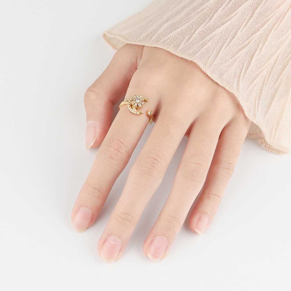 Sterling Silver Anxiety Spinning Ring Opening