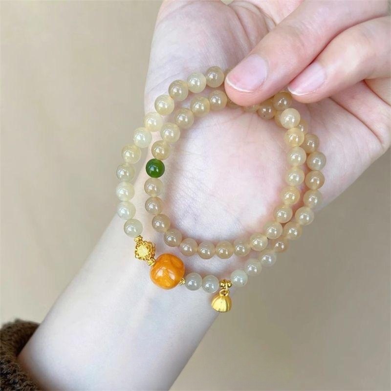 Double Circle Beaded Bracelet Niche Exquisite