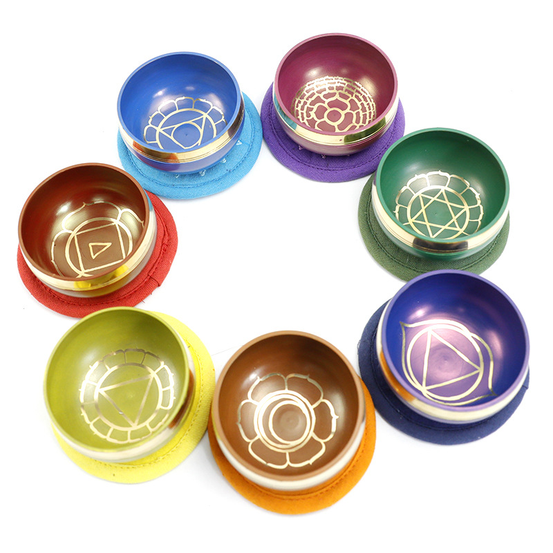 Handmade Colorful Himalaya Bowl Yoga Meditation Music Percussion