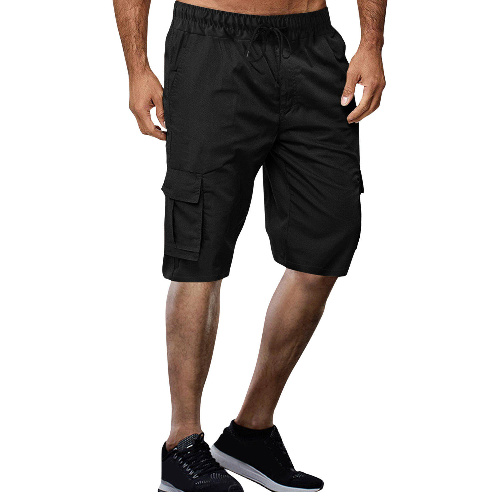 Fashion Sports Loose Multi-pocket Tether Shorts Men