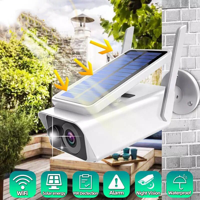 Wireless WIFI Solar Rechargeable Battery Camera