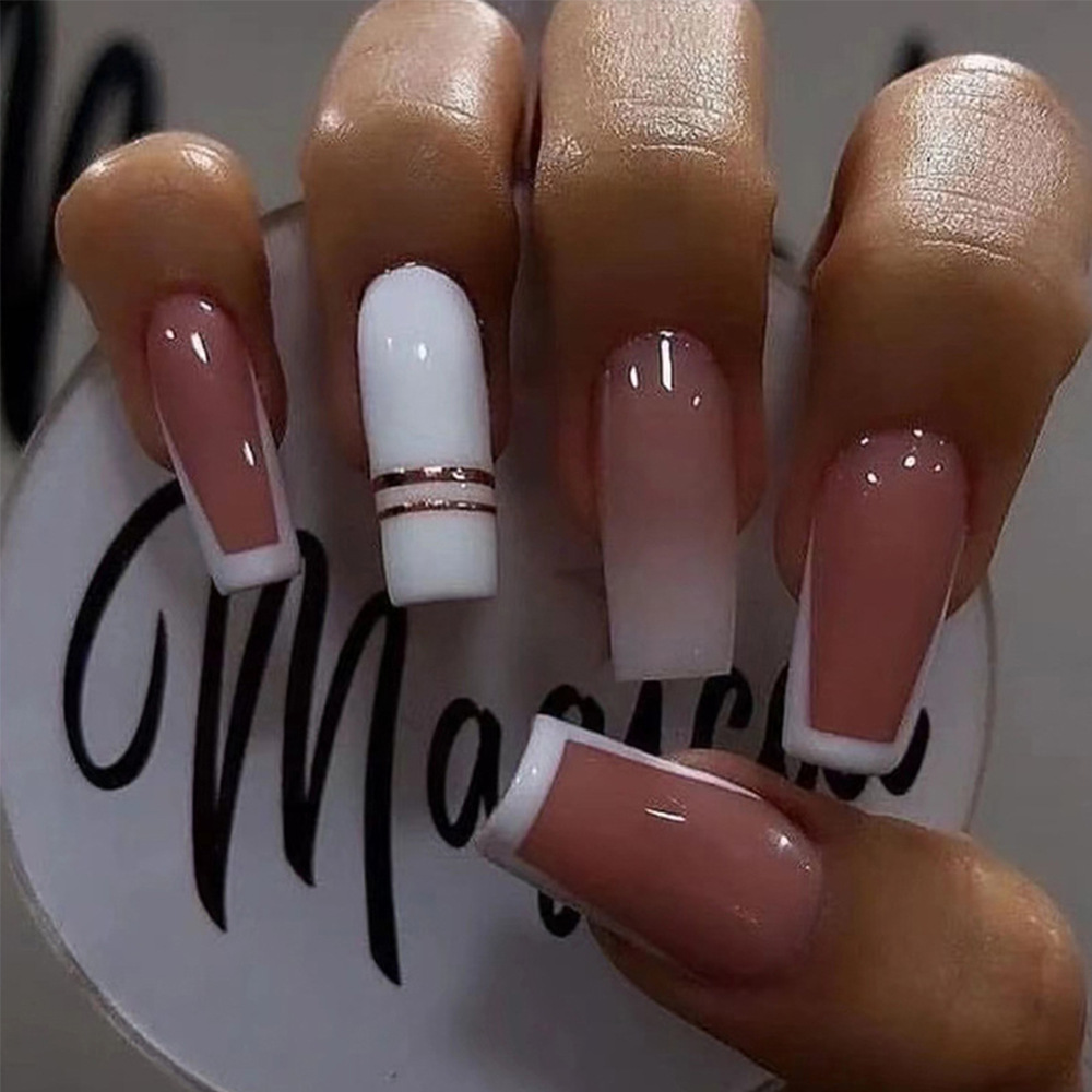 Women's Simple French Gradient Nail Sticker