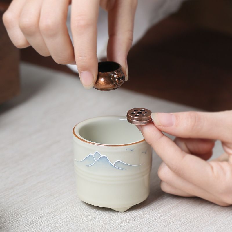 Household Fashion Ceramic Small Incense Burner