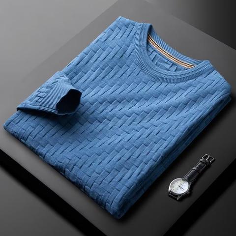 Men's Autumn And Winter Light Luxury Simplicity Thickened Sweater