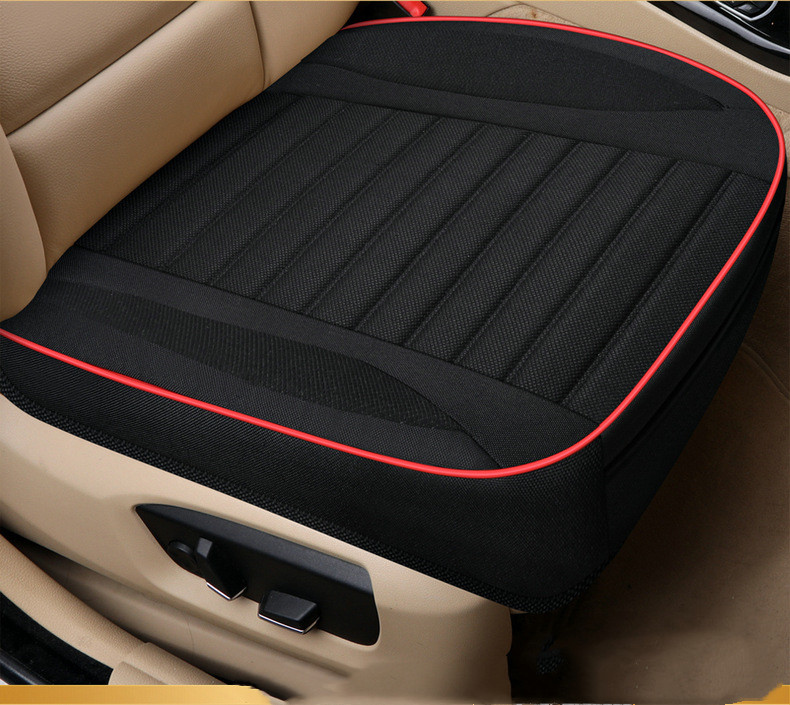 Three-piece Car Seat Cushion New Linen Cover Without Backrest