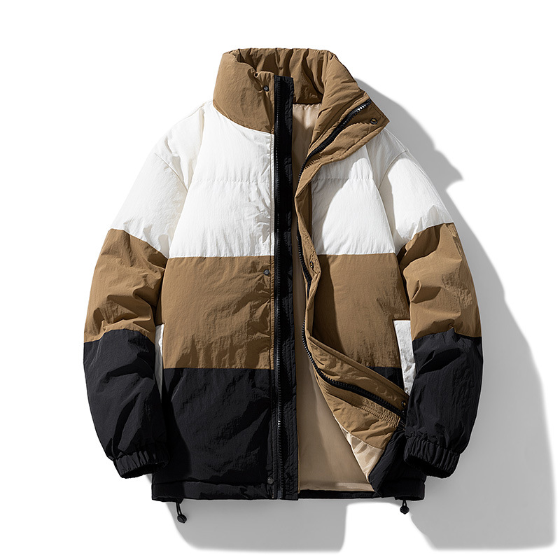 Winter Cotton-padded Coat Men's Loose Lapel Bread