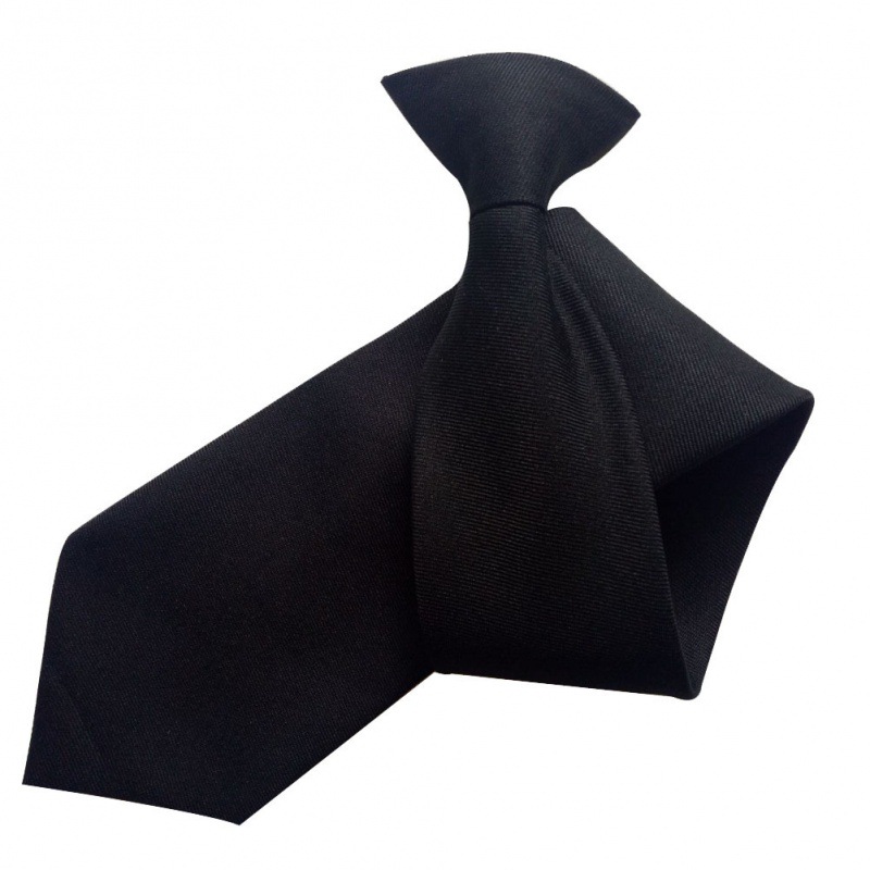 Security Check Wedding Funeral Tie Black Buttons