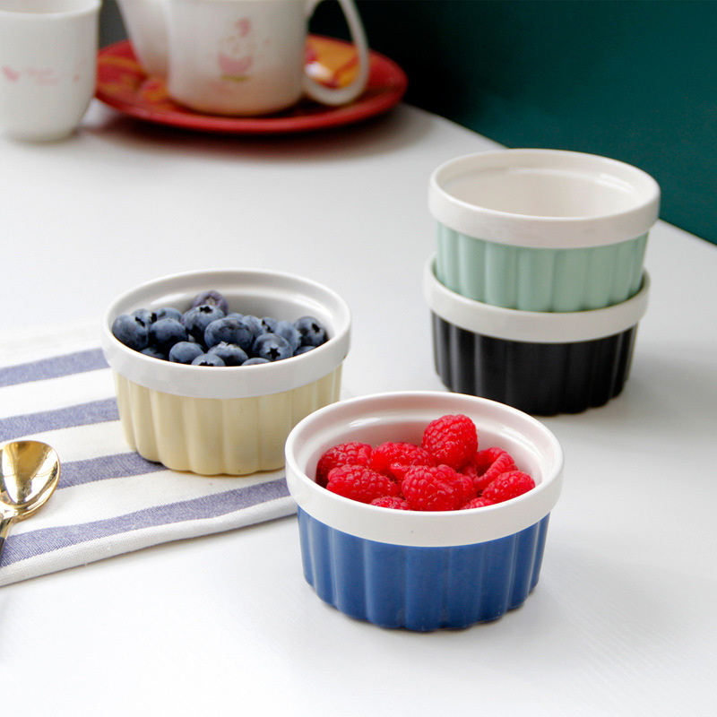 European Style Tableware Baking Supplies Color Ceramic Bowl
