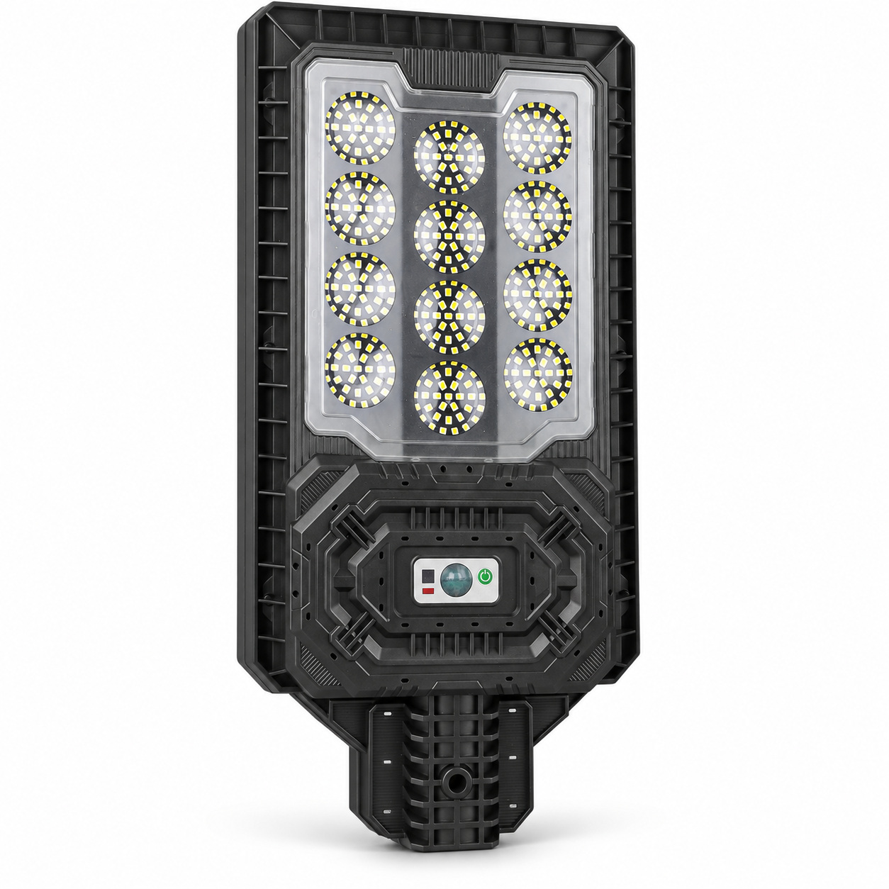 Solar Powered Motion Sensor Outdoor Light W7114 1 Black For Garden Yard