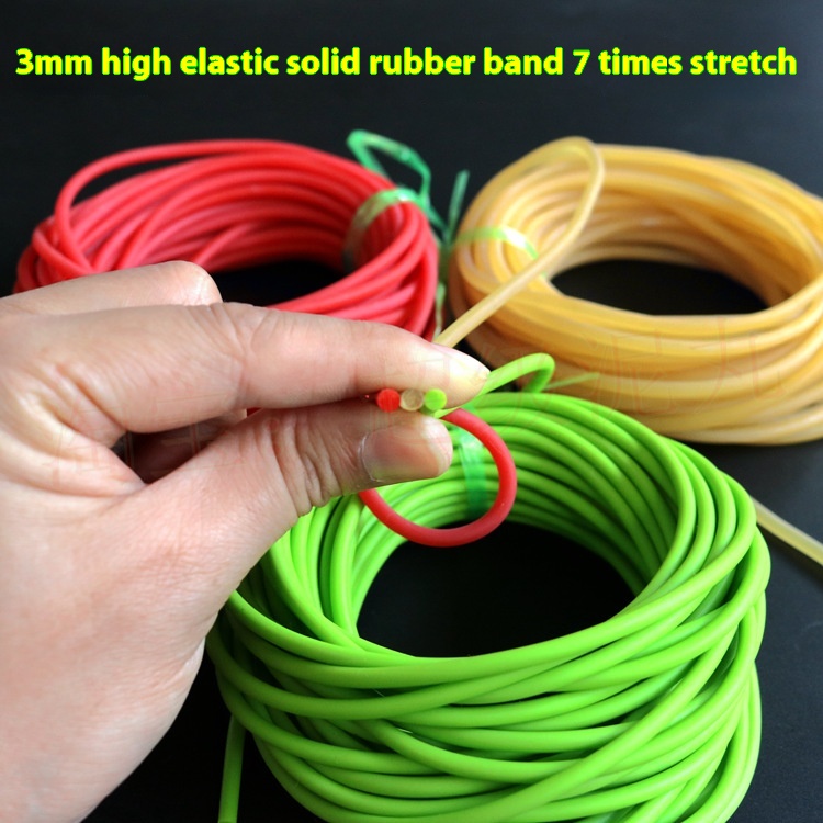 Solid Rubber Band Slingshot Without Frame Hose