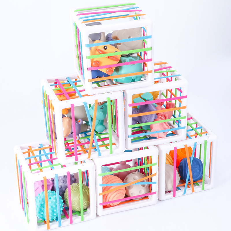 Baby Puzzle Cube Soft Rubber Stopper Color