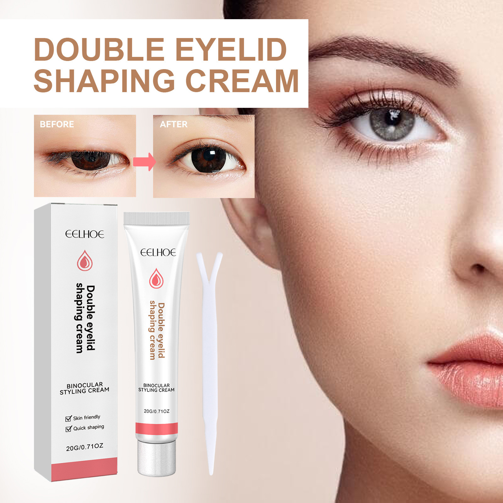 EELHOE Double-eyelid Setting Cream Natural Double Eyed Beauty