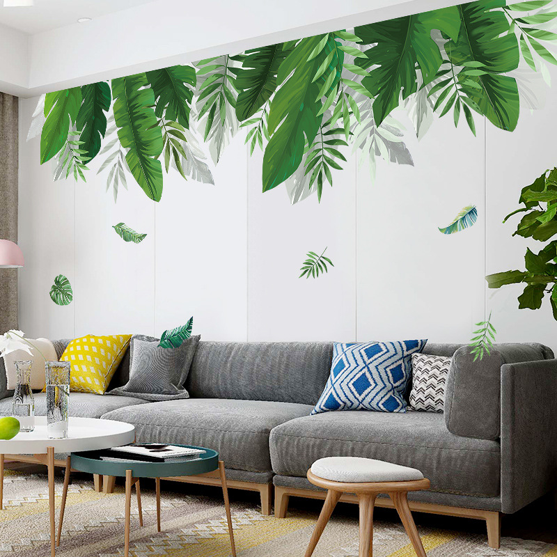 Wall Stickers Nordic Green Plants Ins Wind