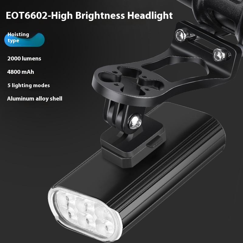 Bicycle Light 2000lm Aluminum Alloy 6 XPT Large Lamp Bead Headlight