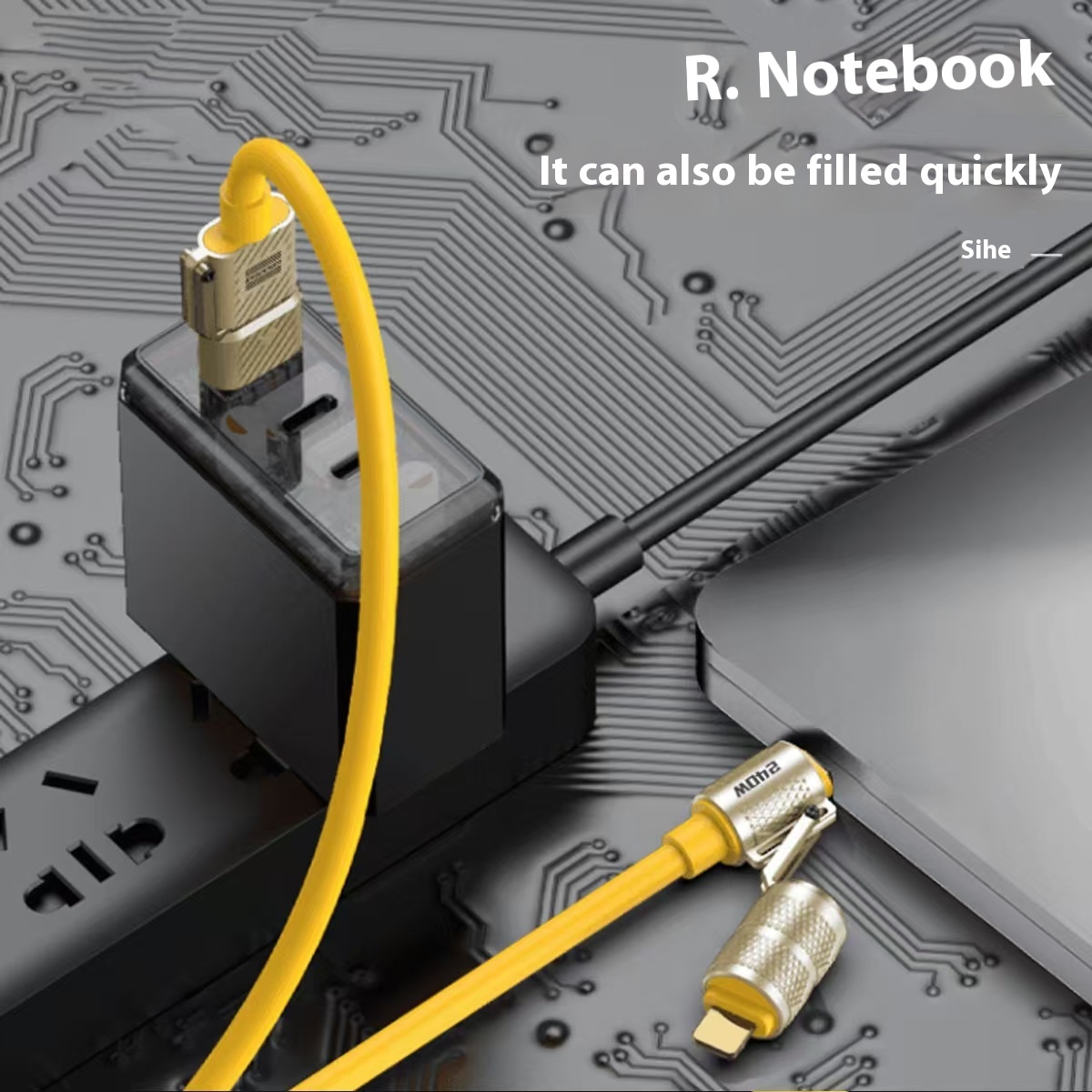 120w Zinc Alloy Fast Charging Four-in-one Multi-function Switching