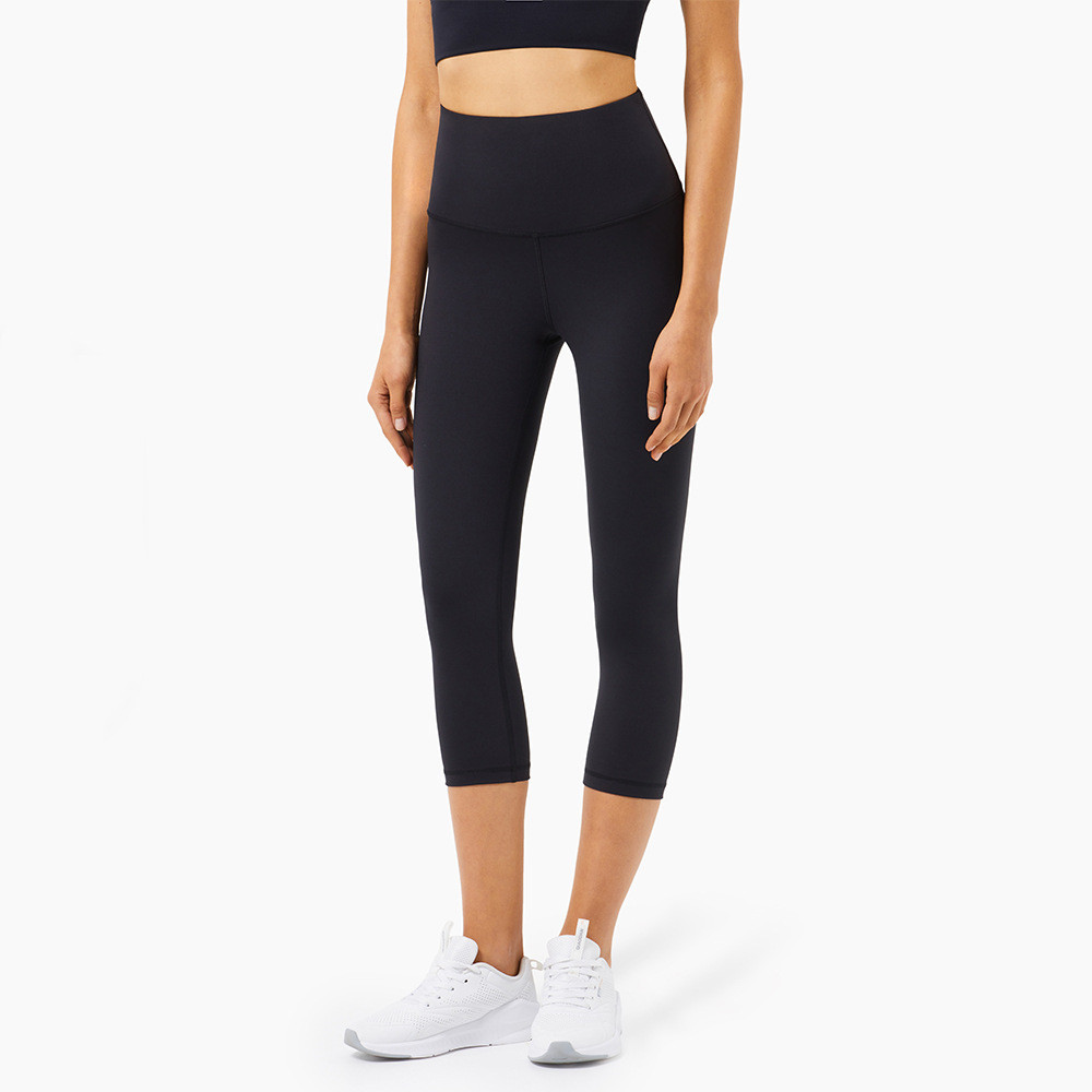 Women's Nude Yoga Pants High Waist Tight-fitting Peach Hips Sports