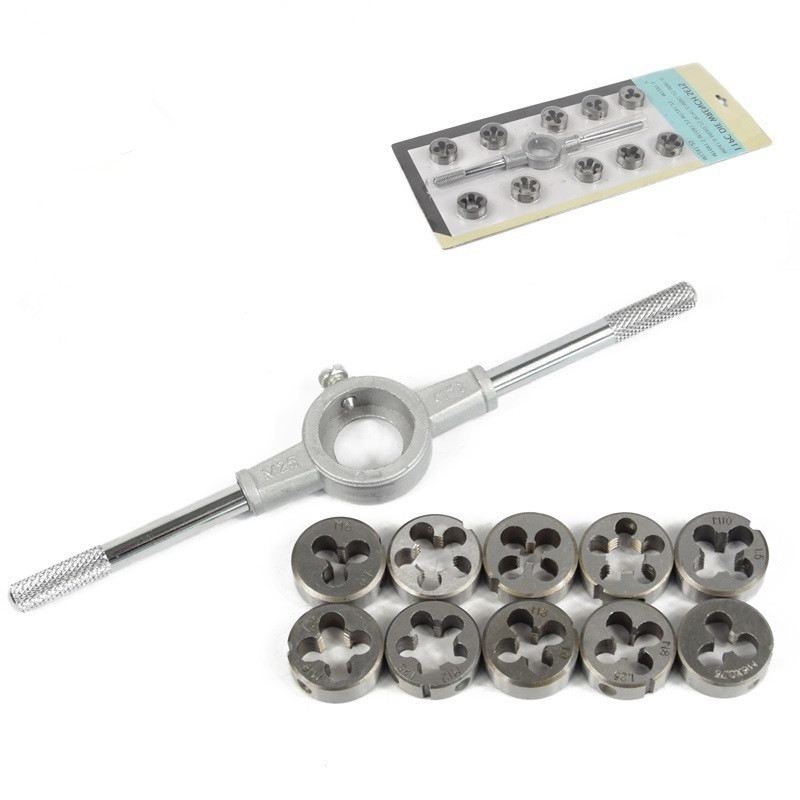 Hand Tap Wrench Die Metric Holder Twister Set Hardware Tool