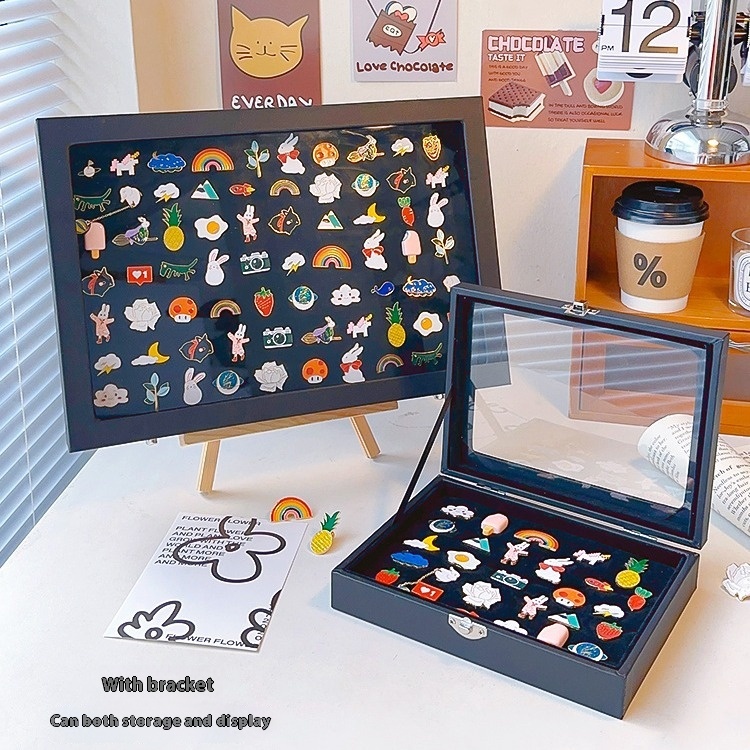 Badge Storage Display Box Transparent And Dustproof Stand
