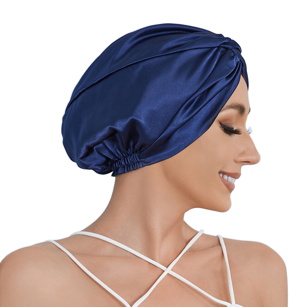 Artificial Silk Headcloth Elastic Satin Receiving And Hat