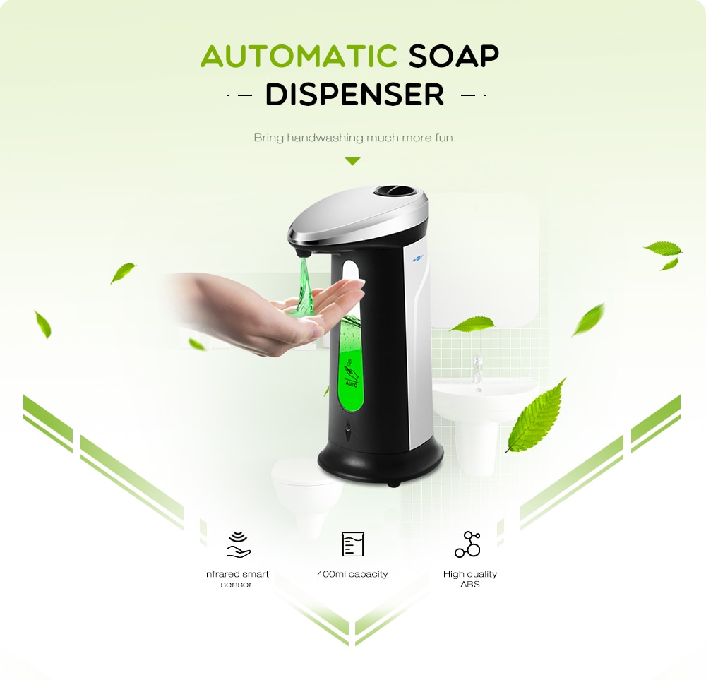 Automatic Liquid Soap Dispenser Smart Sensor Touchless 400ml