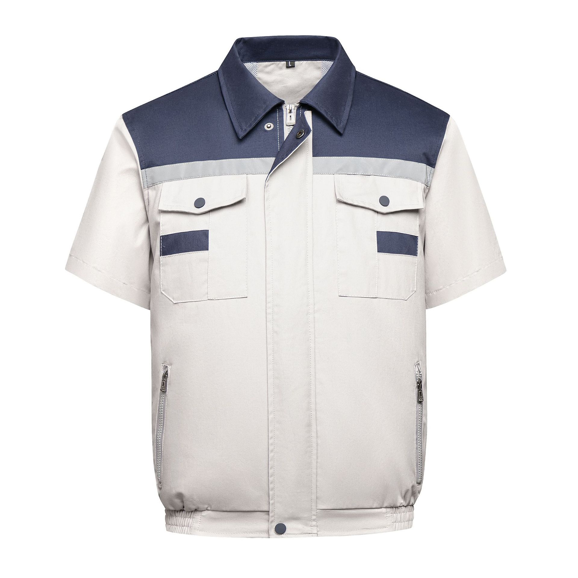 Summer Cooling Jacket With Reflective Stripe And Heatstroke Prevention