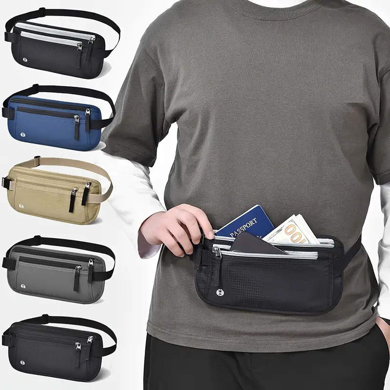 Passport Document Bag Personal Invisible Waterproof Mobile Phone Rfid