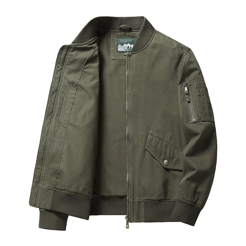 Men's Short Stand Collar Workwear Jacket