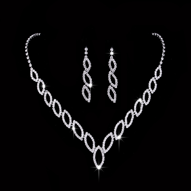 Manufacturer's Direct Selling Classic Kiss EARRINGS NECKLACE BRIDAL Suit
