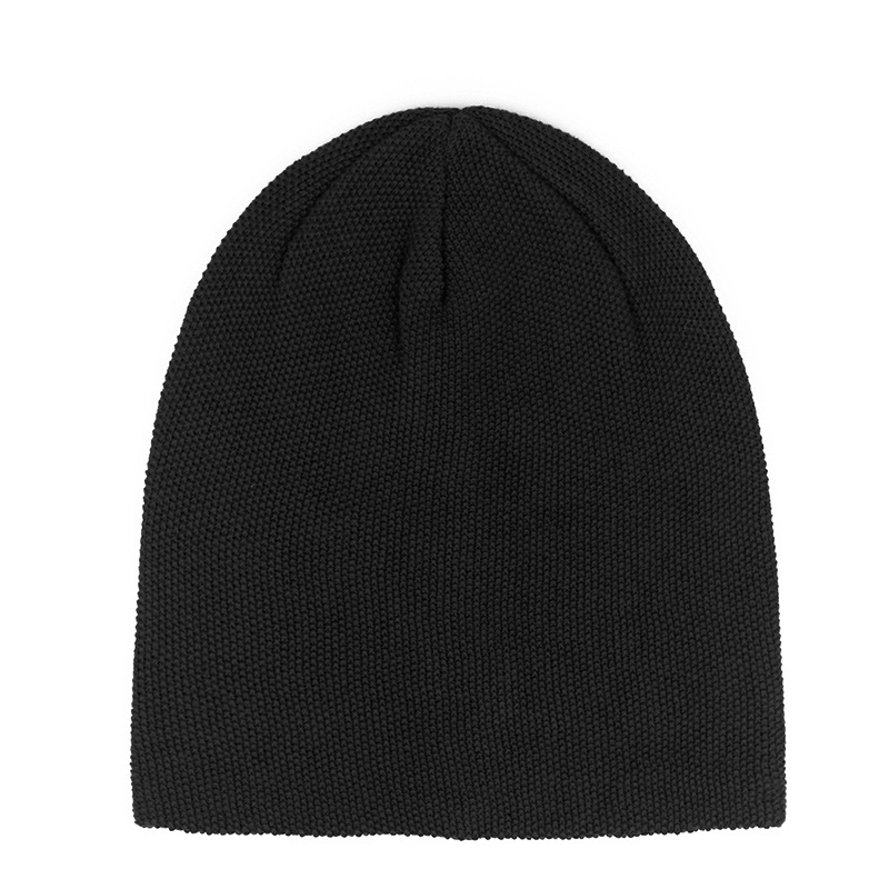 Men And Women All-match Pure Color Broken Point Plain Acrylic Knitted
