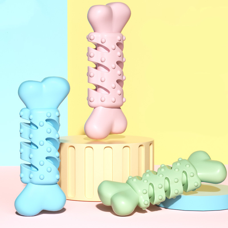 Pet Dog Bone Type Chewing Teething Toys Products Supplies