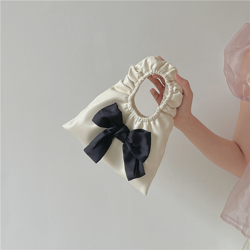 Personality Bowknot Pleated Bag Mini