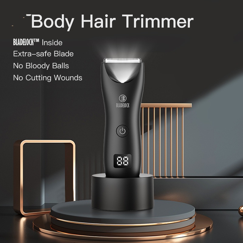 Men's Groin Body Hair Safety Knife Head Cut Haircut Waterproof Electric