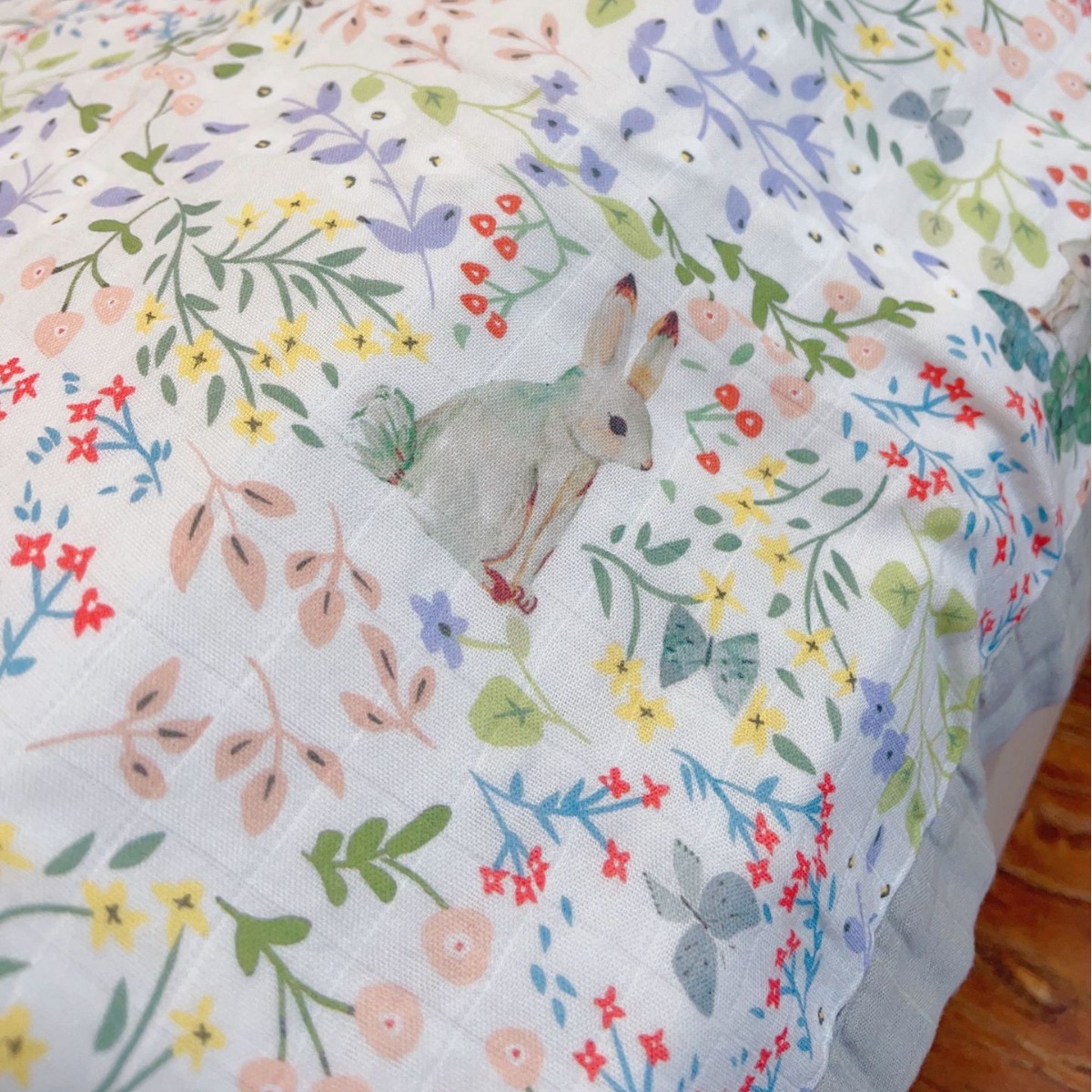 Summer Air Conditioning Blanket Bamboo Cotton Four-layer Yarn Single