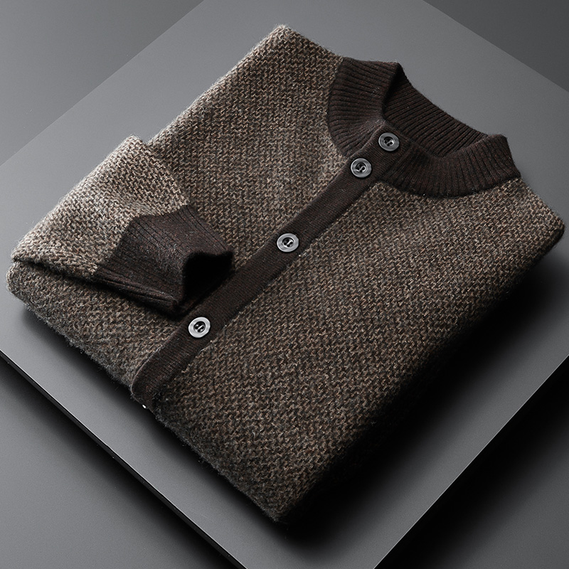 Cashmere Sweater Men's Thickened Loose Large Size Wool